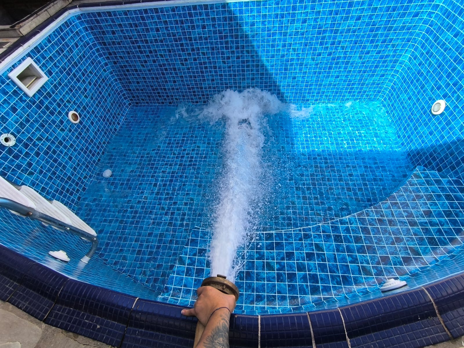 Jacuzzi com cascata